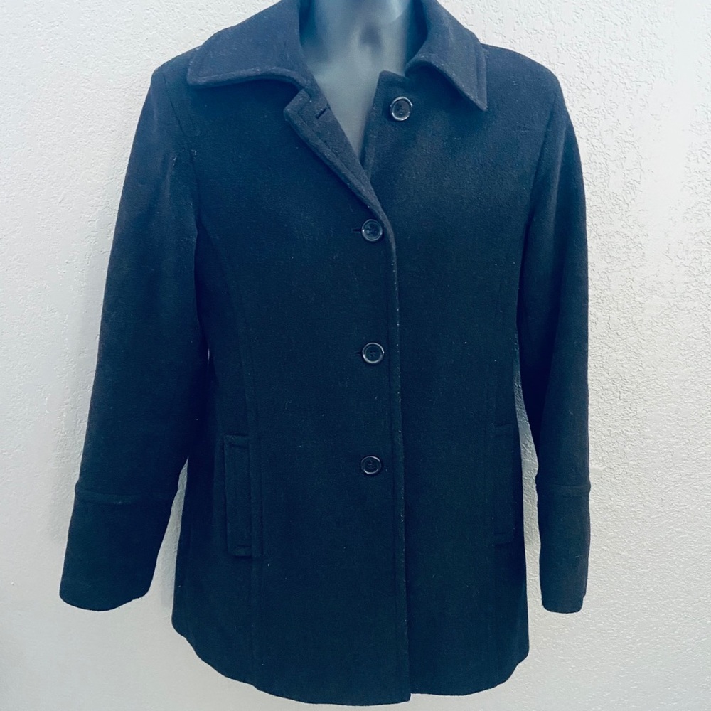 Marvin Richards Black Wool/Cashmere Coat